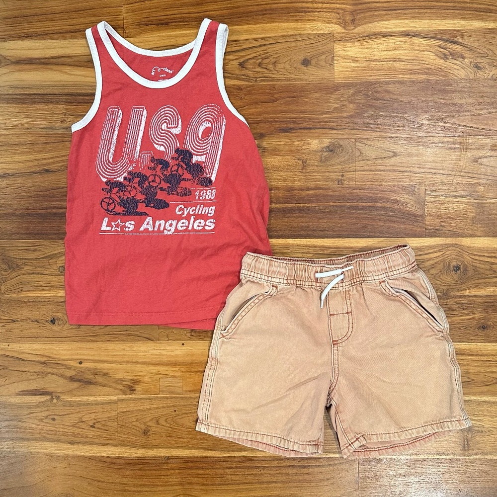 Kids Art Class Tank and Shorts Size Small (6/7)